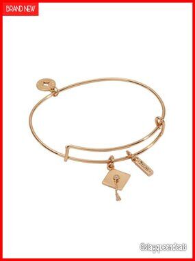 Graduation 2026 Multi-Charm Expandable Wire Bangle Bracelet